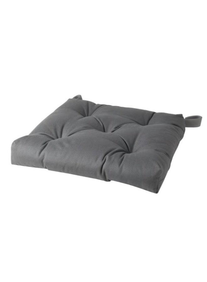 Chair cushion, grey, 40/35x38x7 cm - Image 1